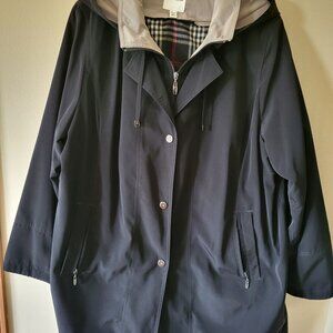 Black Hooded Winter Coat, 2X< Croft & Barrow